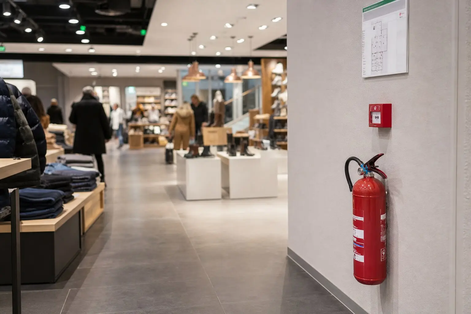 Établissement recevant du public et commerce avec circulation sécurisée